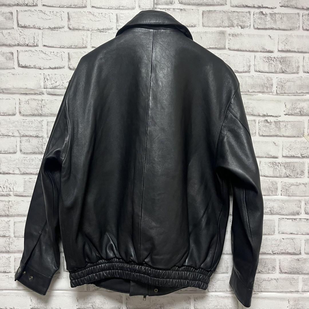 Chin Strap Leather Blouson レザー ジャケット メンズ