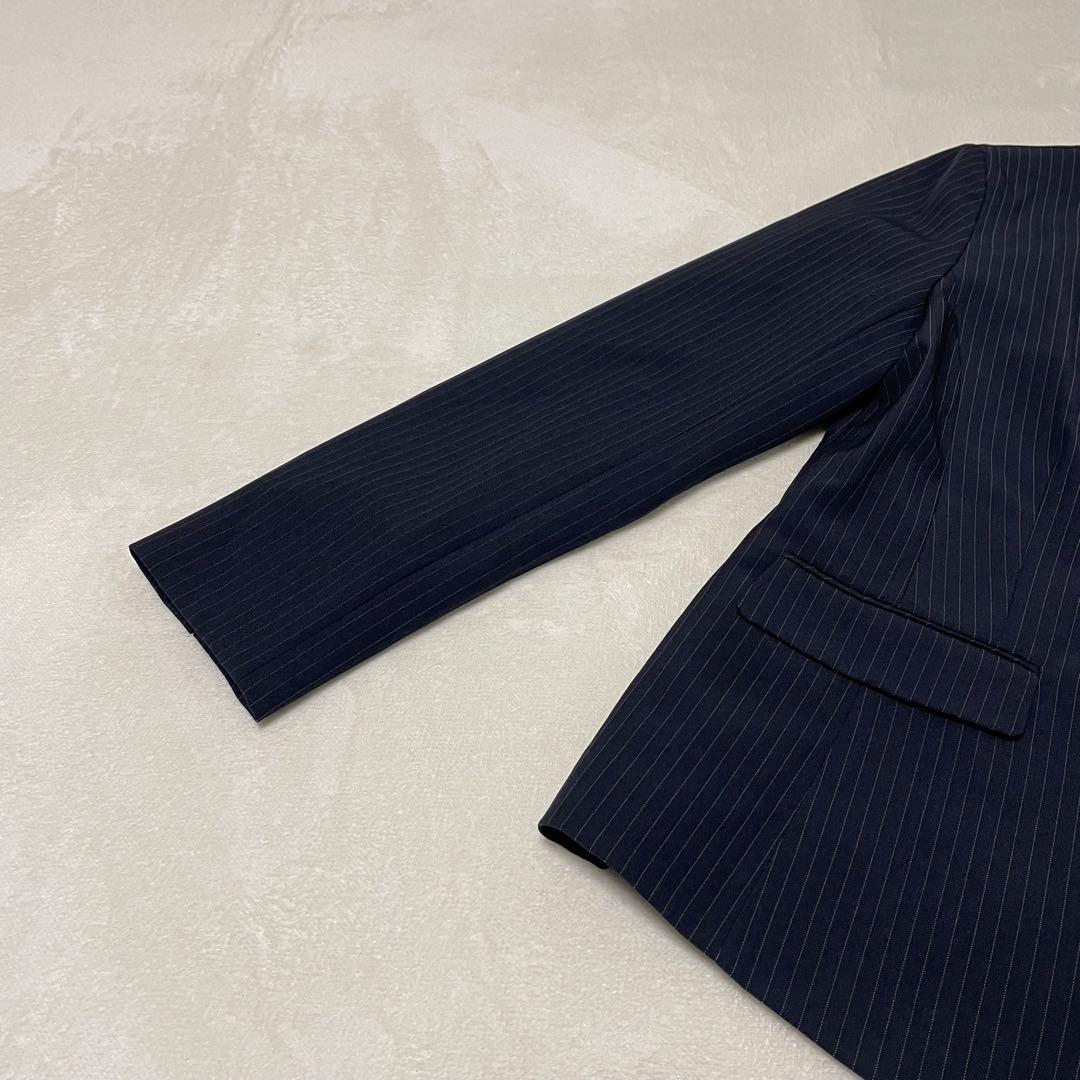 RIRIYANO リリヤーノ パンツスーツセット ネイビー ストライプ XL
