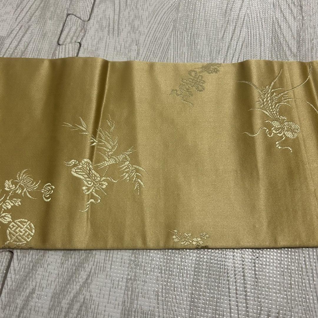 名古屋帯 全通 上品な織出し 九寸 正絹 AO-1785