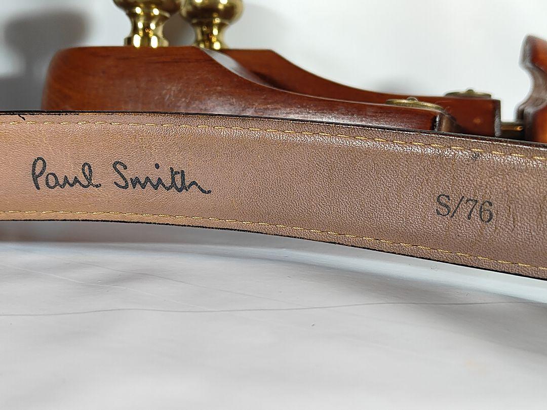 【シェルコードバン】Paul Smith　高級ドレスベルト　ホーウィン製　馬革