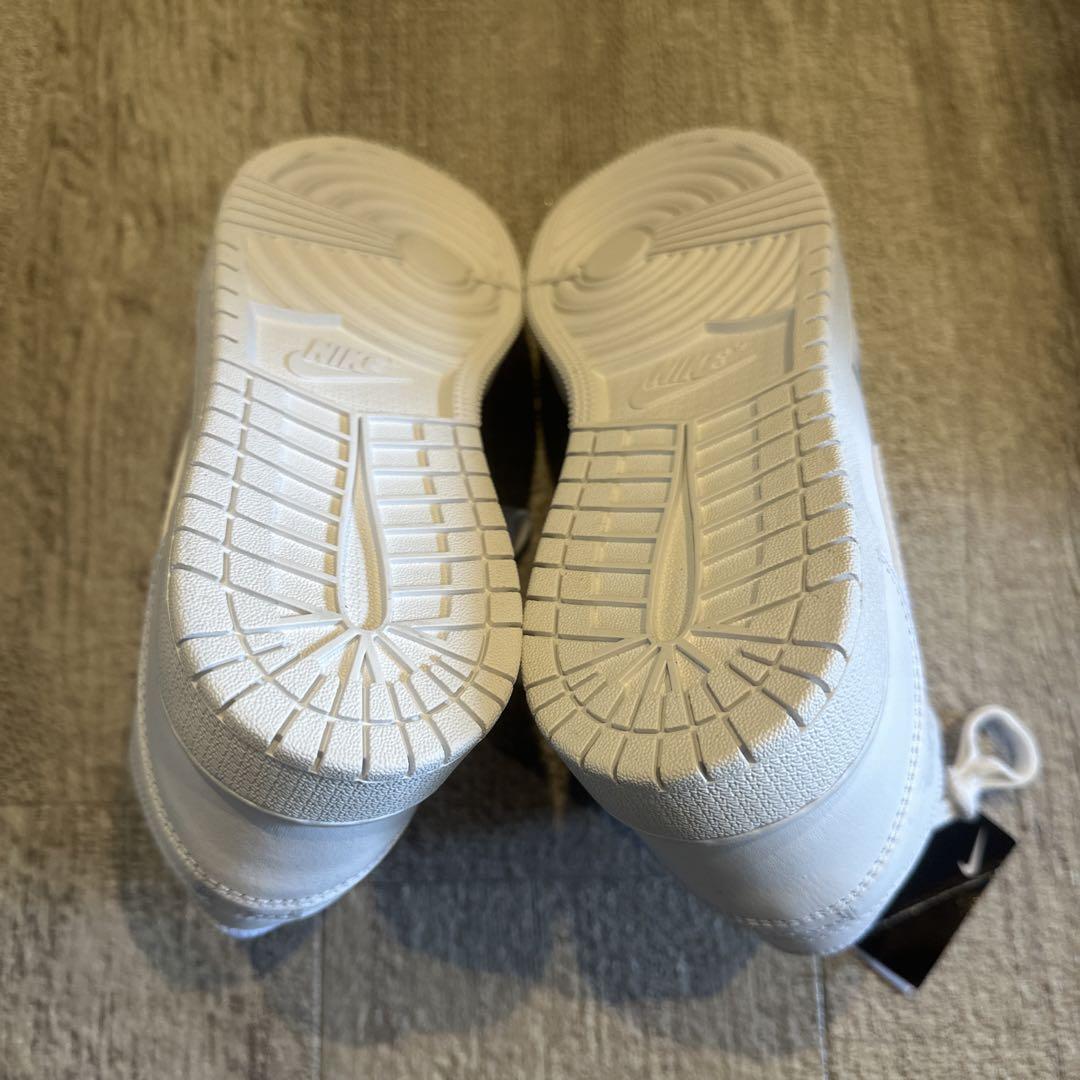 スニーカー NIKE AIRJORDAN1 MID GS TRIPLEWHITE