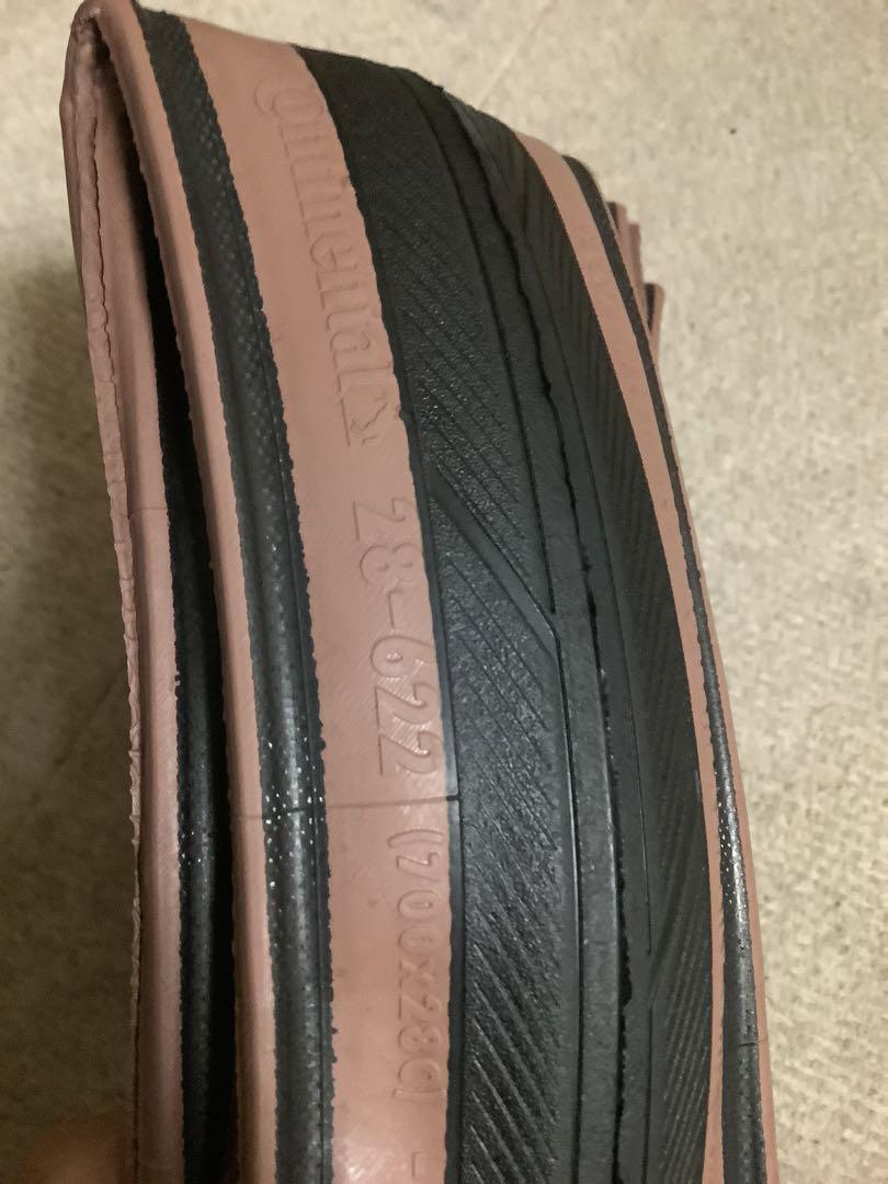 箱なしContnental Ultra Sport 700x28C ブラウン2本