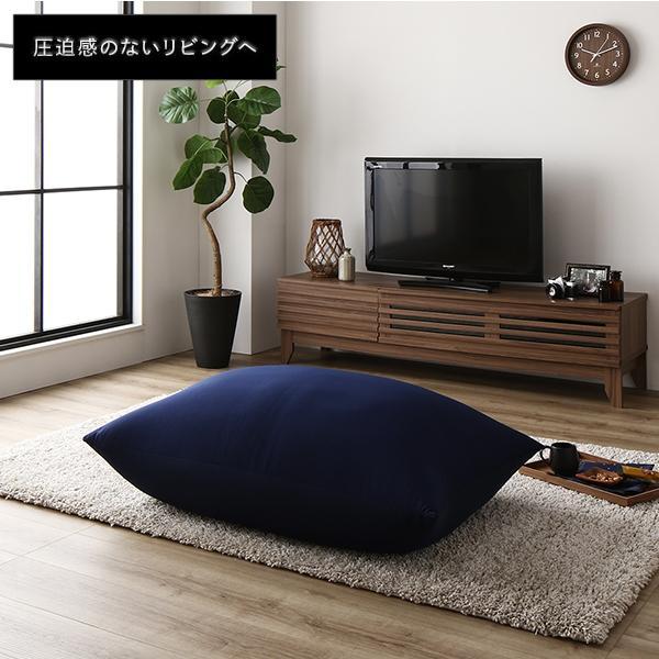 在庫 ネイビー ビーズクッション 110cm×71cm 特大 ql3Hr-m25307660407 正規品人気