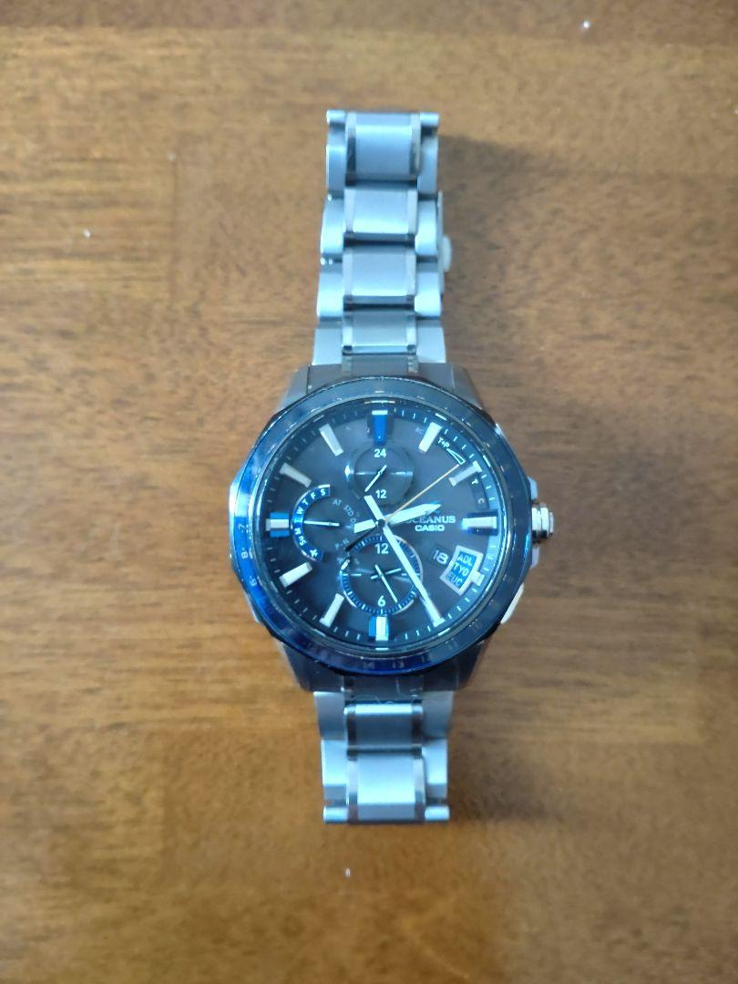 OCEANUS　ocw-g2000-1aj クォーツ腕時計 黒文字盤 75,000円