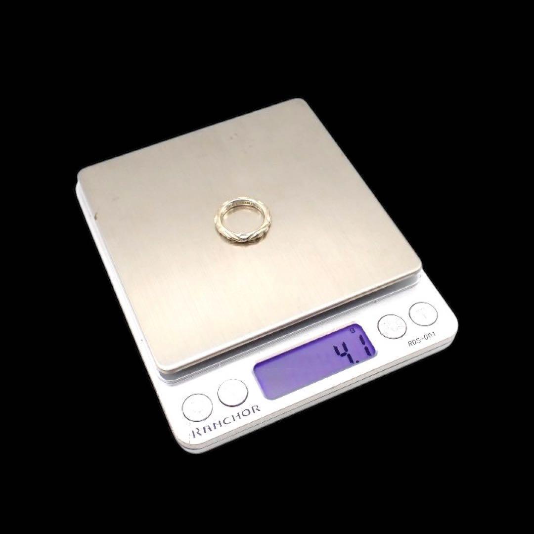 ロイヤルオーダー リボンバンド 18K リング 指輪 9号 K18WG 3451