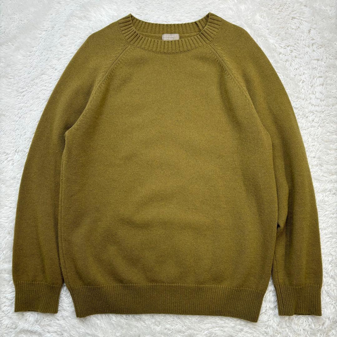 MARGARET HOWELL ウール コットン ニット LL・MARGARET HOWELL