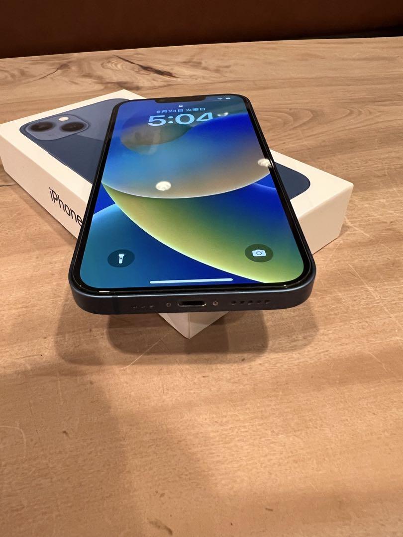 【美品】iPhone13 ブルー 256GB SIMフリー ケース付き