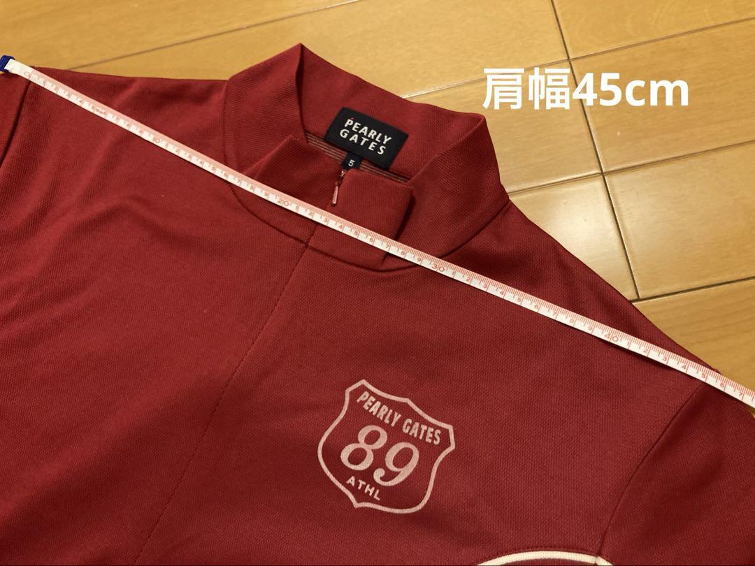 PEARLY GATES 赤 長袖シャツ サイズ5 美品