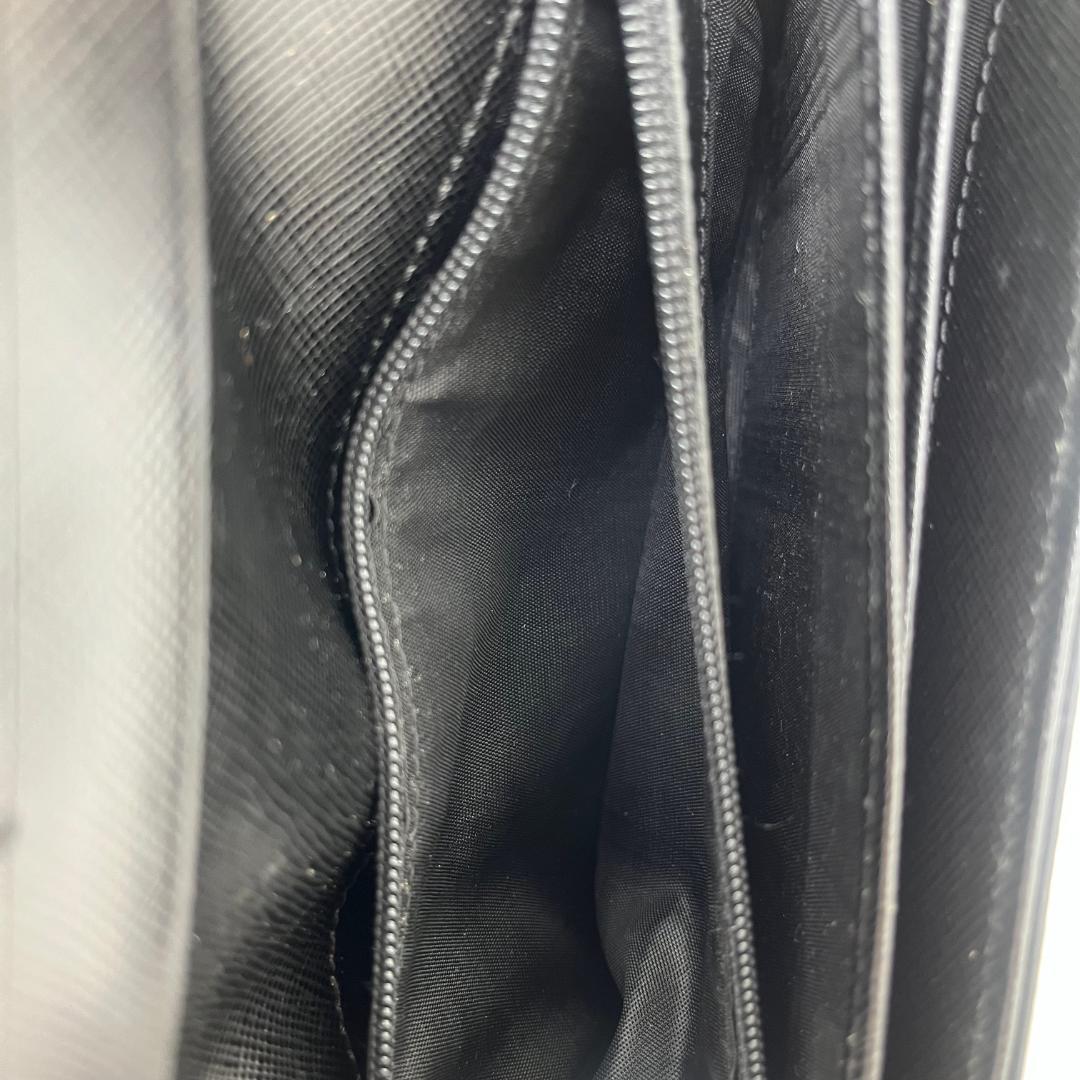 極美品✨PRADA プラダ　長財布　ナイロン　三角プレート　トライアングル　黒