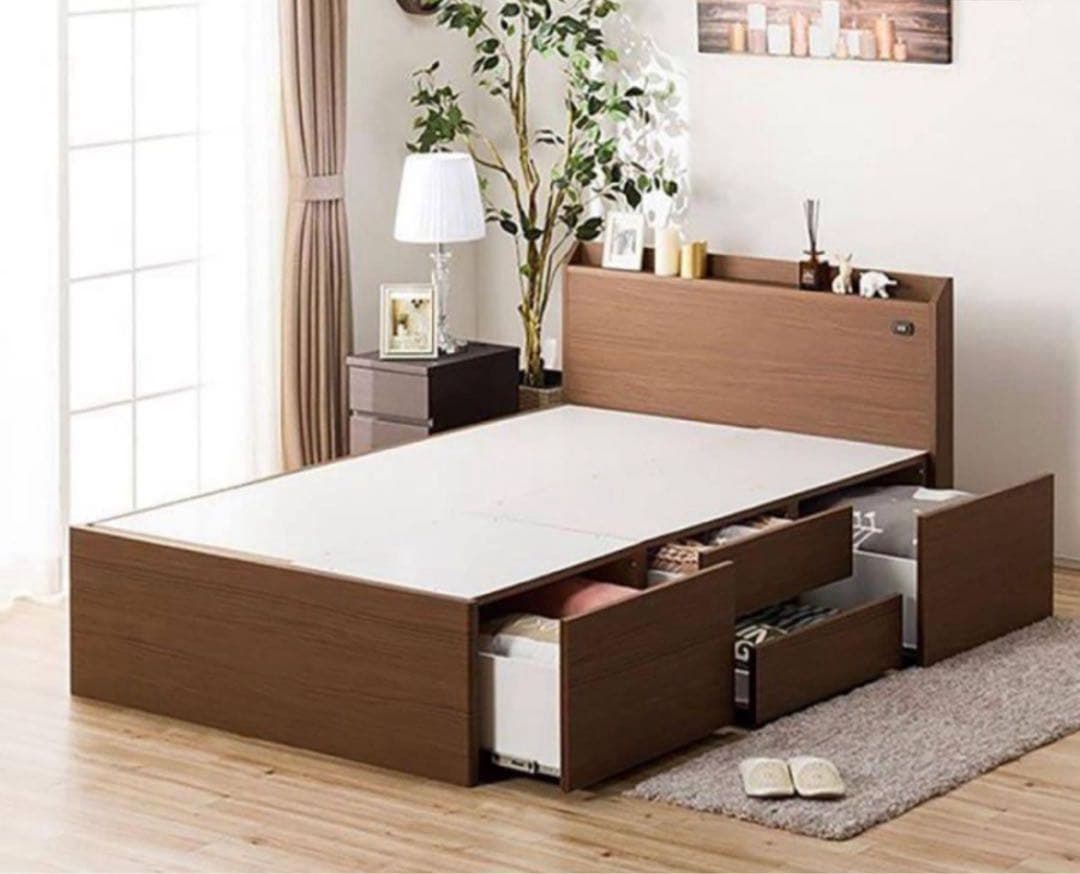 ニトリ　セミダブルサイズ　ベッドフレーム　ジオ　チェスト　指定地域送料無料