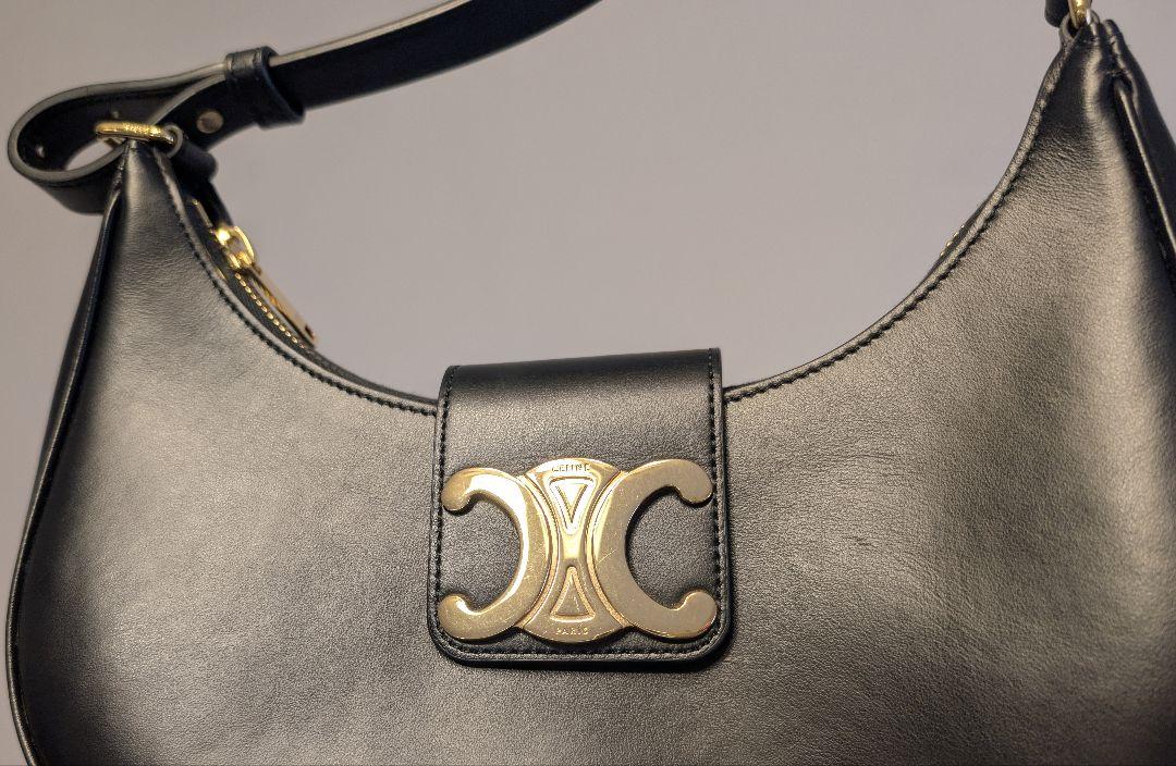 CELINE セリーヌ ミディアム AVA アヴァ トリオンフ バッグ ブラック