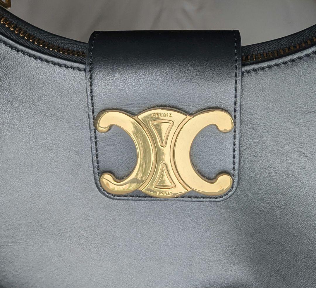 CELINE セリーヌ ミディアム AVA アヴァ トリオンフ バッグ ブラック