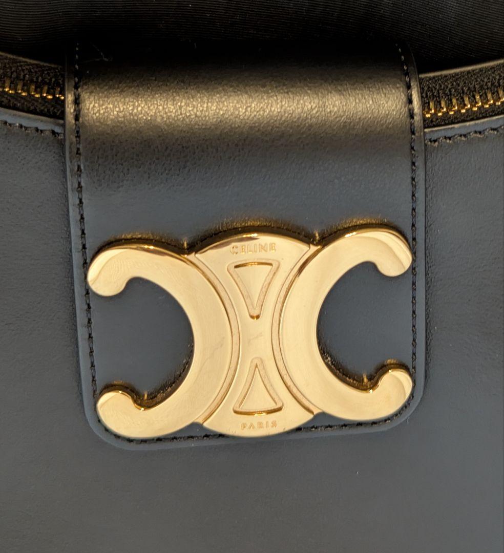 CELINE セリーヌ ミディアム AVA アヴァ トリオンフ バッグ ブラック