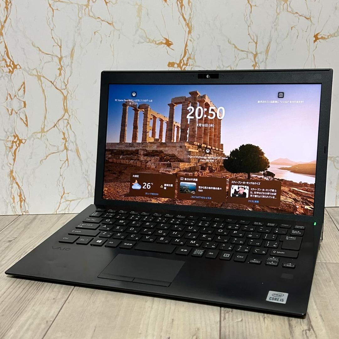 VAIO PRO PG i5第10世代 Office FHD/顔認証あり VAIO Pro PG i5 10世代 8GB/256GB 13型FHD