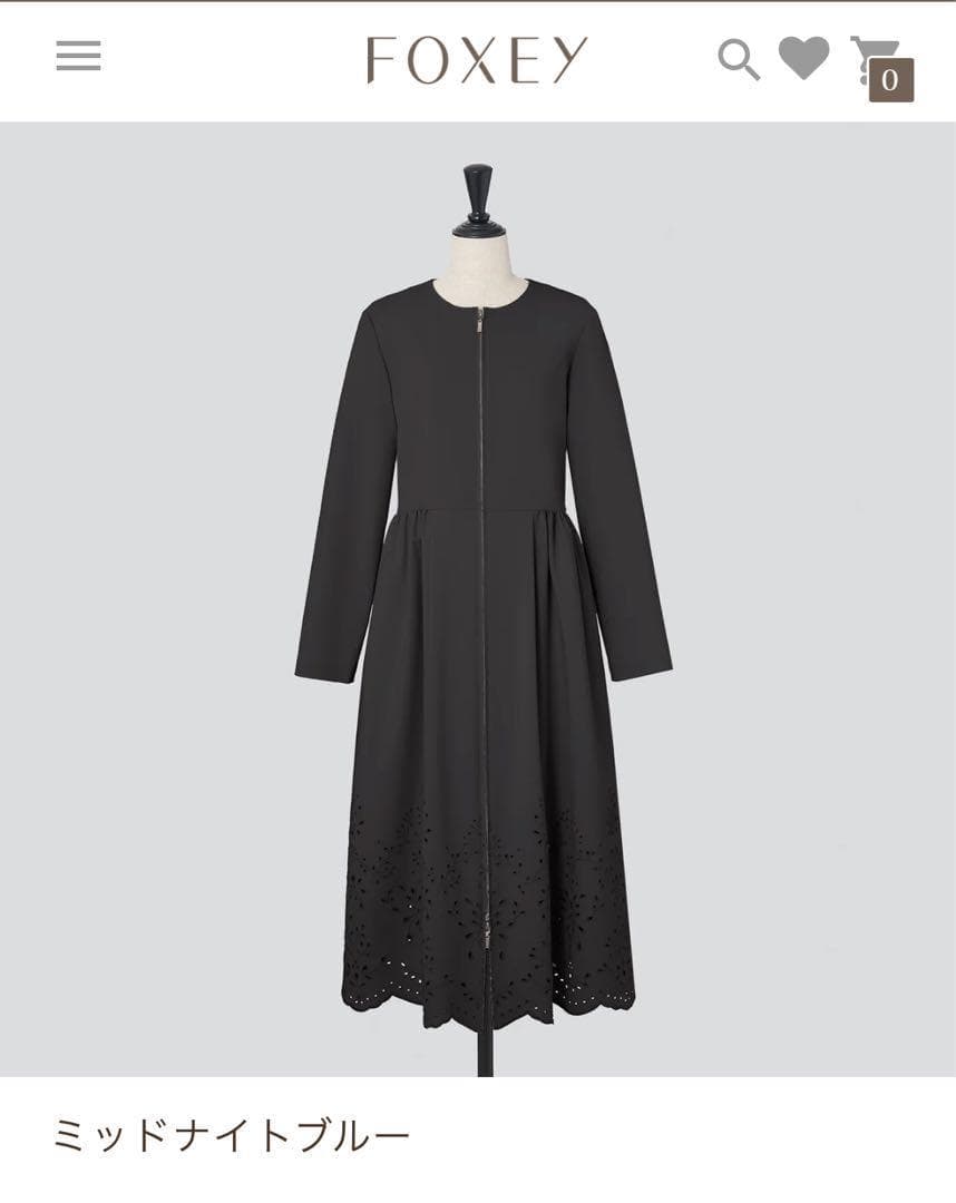 未使用✨現行品 フォクシー アスターコート ウォータープルーフ