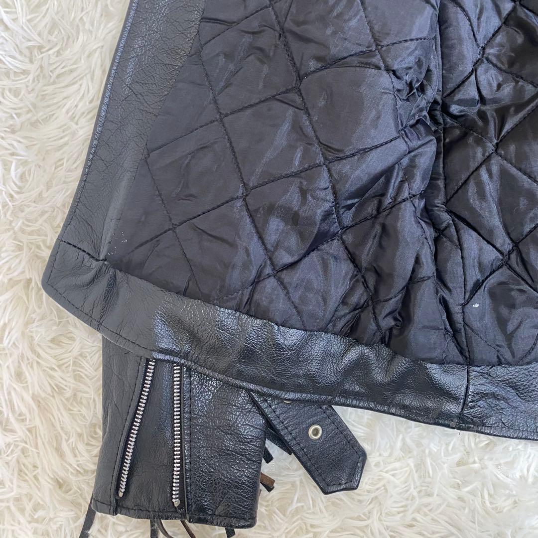 英国製 ヴィンテージ ロンジャン ダブルライダースジャケット UK フリンジ 英国製 ヴィンテージ ロンジャン ダブルライダースジャケット UK フリンジ