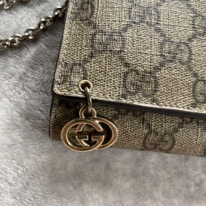 在庫お得 正規品 チェーン付き GG プラス ウォレット yVa4X-m25326489751 GUCCI グッチ 長財布 定番人気SALE