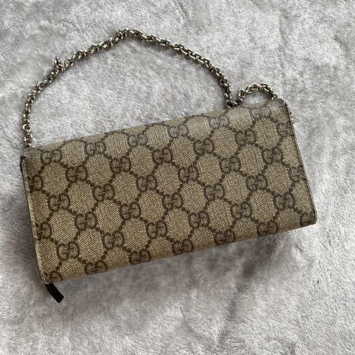 在庫お得 正規品 チェーン付き GG プラス ウォレット yVa4X-m25326489751 GUCCI グッチ 長財布 定番人気SALE