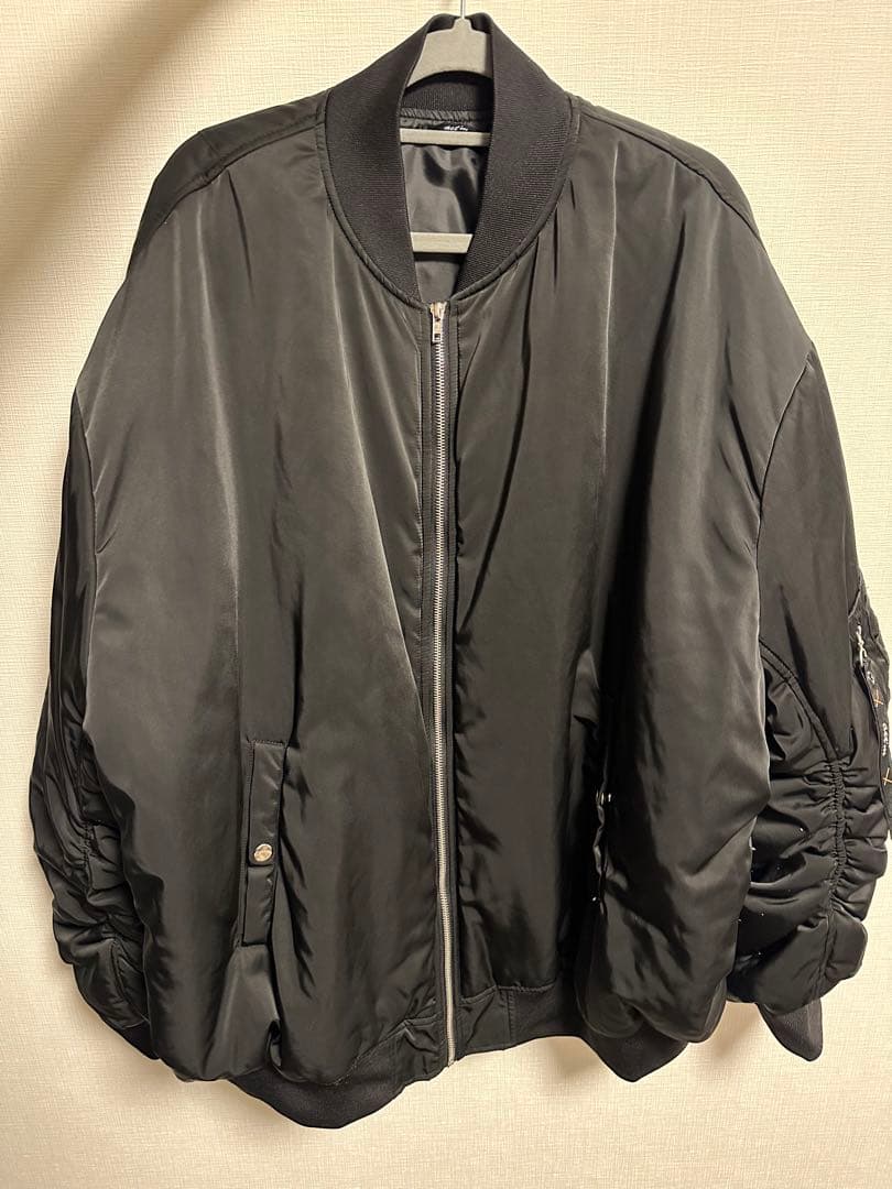 本物の 【act'm】ビッグシルエット 中綿ウィンターブルゾン MA-1