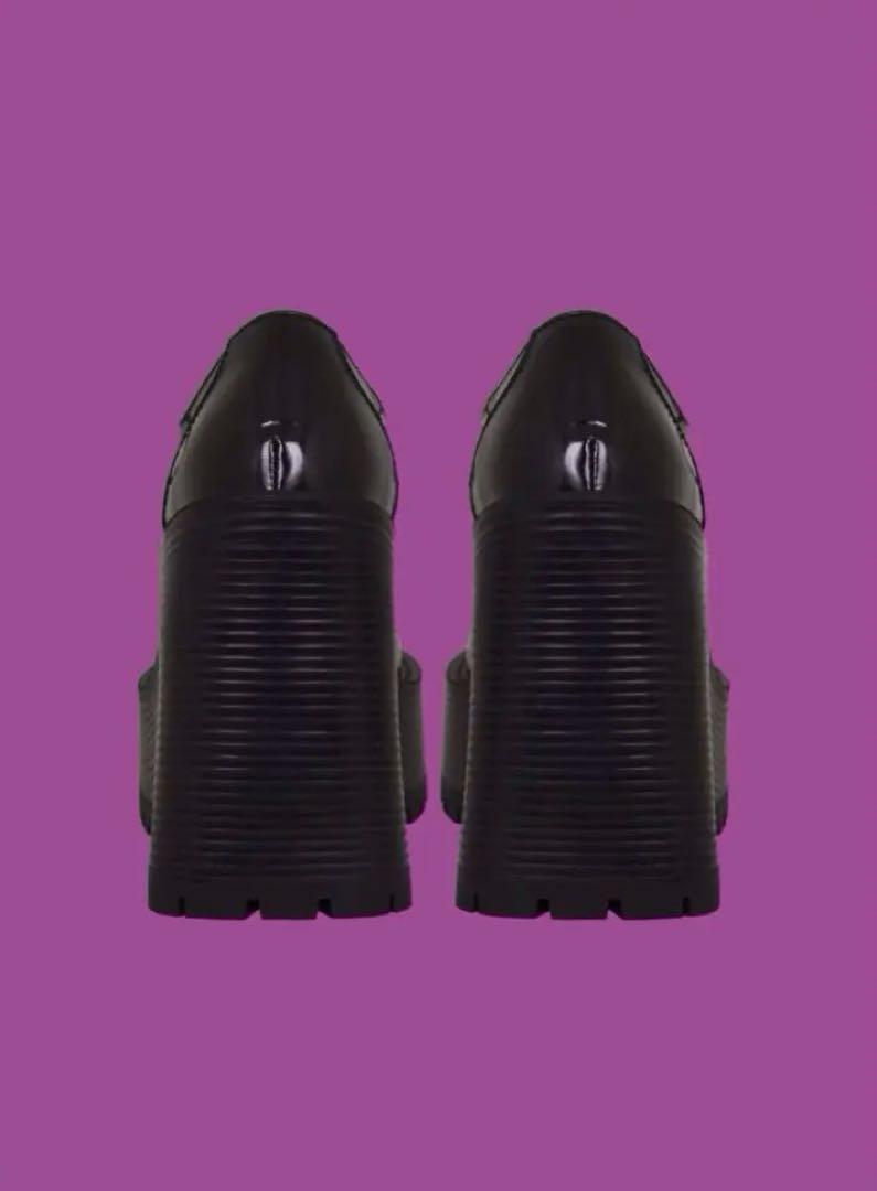 新品 UNIF ユニフ 厚底 ブーツ DES SHOE 22 US5 靴 小さめ