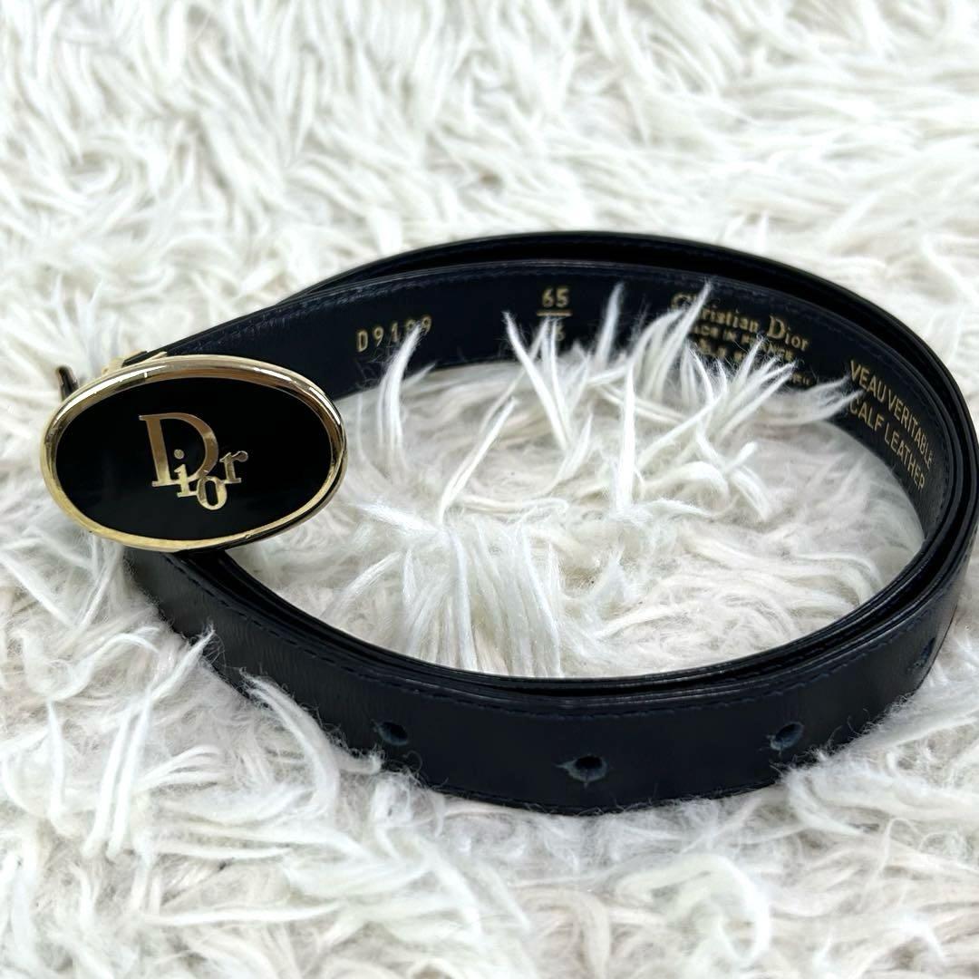 ✨美品 クリスチャンディオール ロゴプレート レザー ベルト