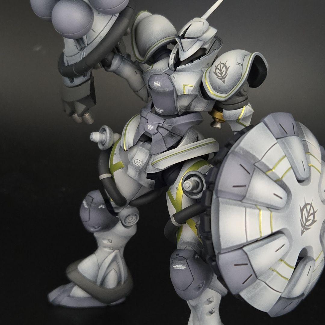 ニ*ラ様 HG エグザベ専用ギャン　ハクジ装備　完成品