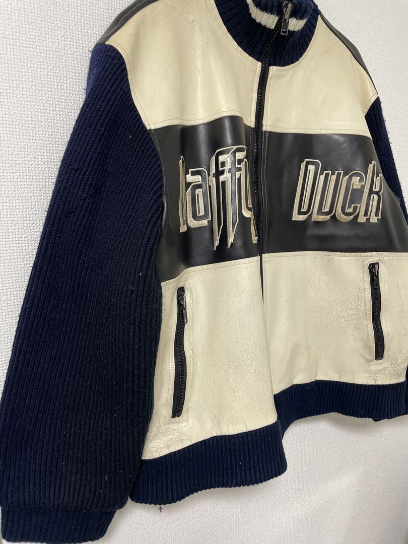 90s LOONEY TUNES DAFFY DUCK スタジャン ブルゾン