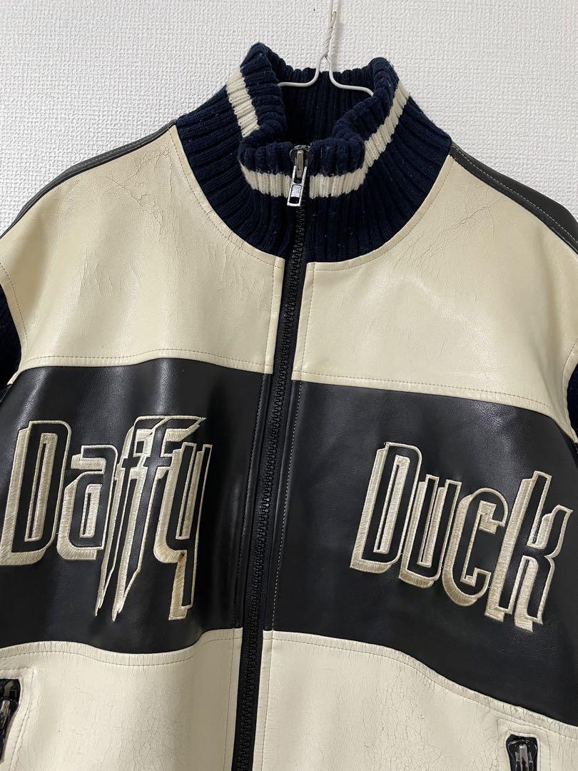 90s LOONEY TUNES DAFFY DUCK スタジャン ブルゾン