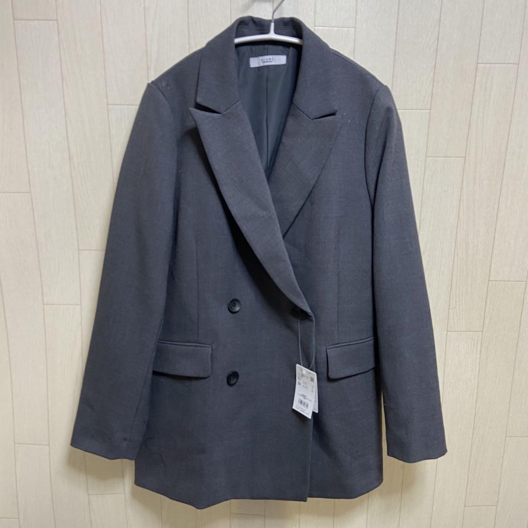 【訳あり】NATURAL BEAUTY BASIC ボクシーダブルジャケット
