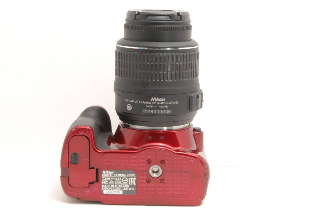 スマホ転送OK☆Nikon D3300★小型軽量一眼レフ☆希少なレッドカラー