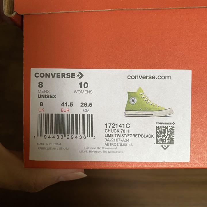 チャックテ 新品 三ツ星 サイズ 26.5cm 47JUP-m25340020681 CONVERSE CT70 チャックテイラー ハイカット