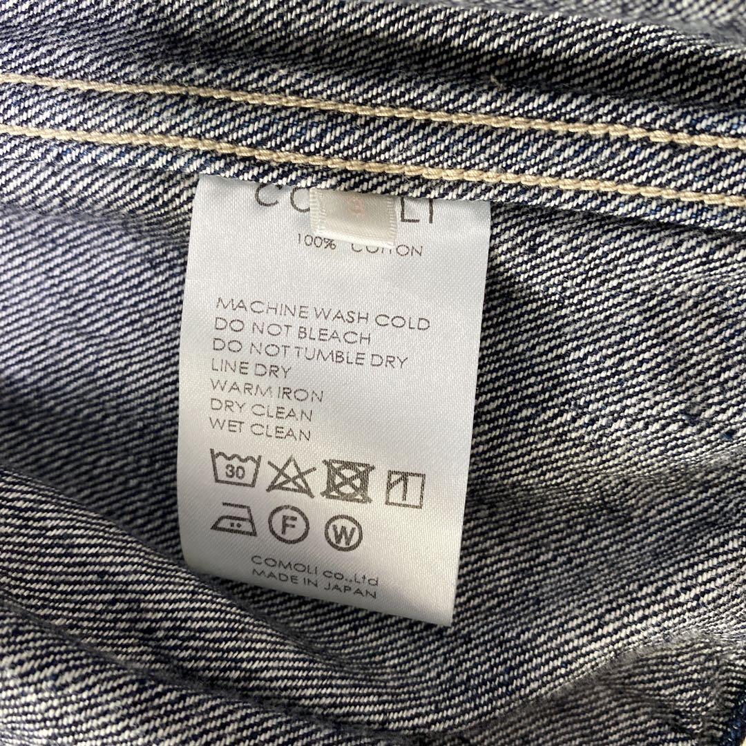 [極美品] 22AW COMOLI デニムジャケット サイズ3 ネイビー コモリ