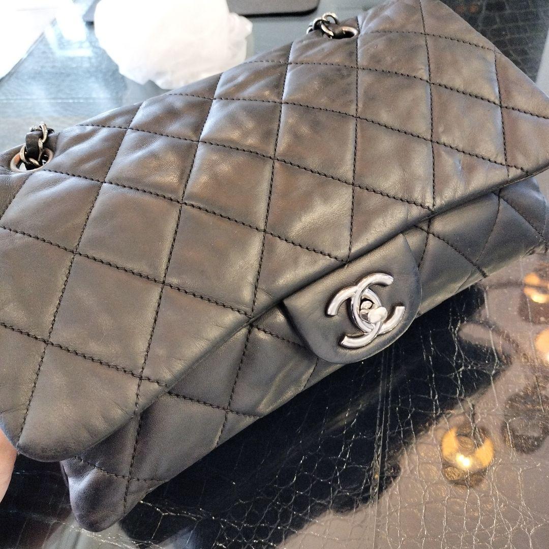 CHANEL シャネル マトラッセ チェーンショルダーバッグ ブラック