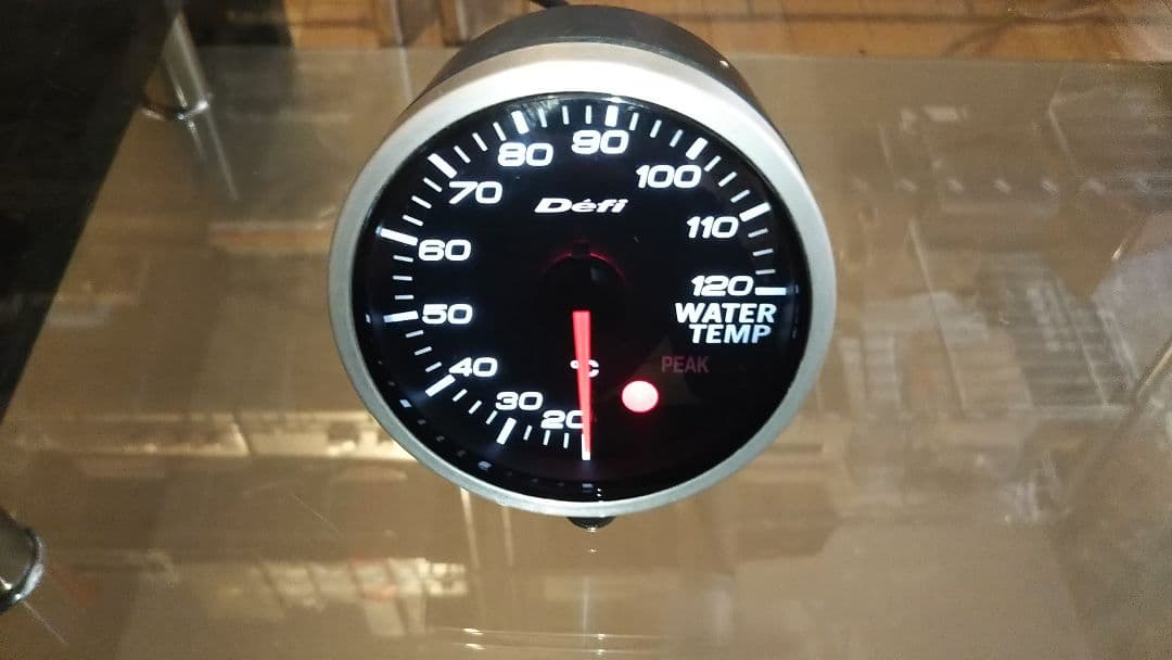 日本精機 Defi ブラックフェイスBF ホワイト照明 水温計 品 www