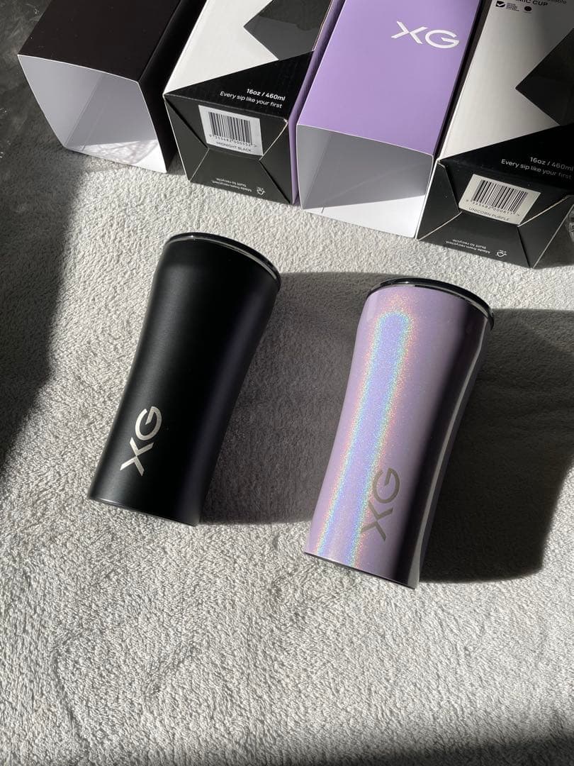 XG タンブラー 2個セット ブラック パープルxg