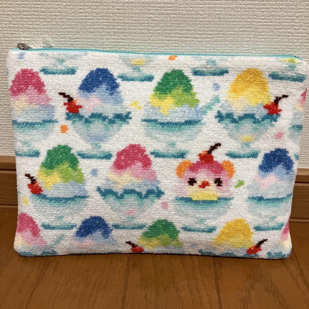 新品　未使用ラブラリーバイフェイラー　カキゴオリ　フラットポーチ