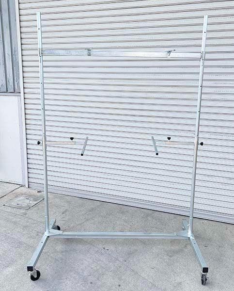 スプレースタンド 塗装スタンド 幅1300mm メッキ仕様 鈑金 塗装 4722