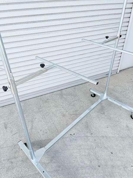 スプレースタンド 塗装スタンド 幅1300mm メッキ仕様 鈑金 塗装 4722