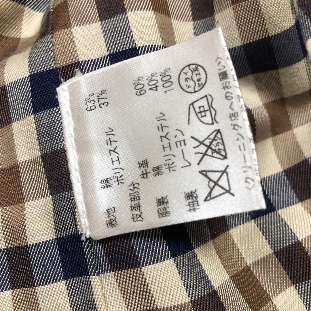 美品 ✨️アクアスキュータム ステンカラーコート Lサイズ 裏地