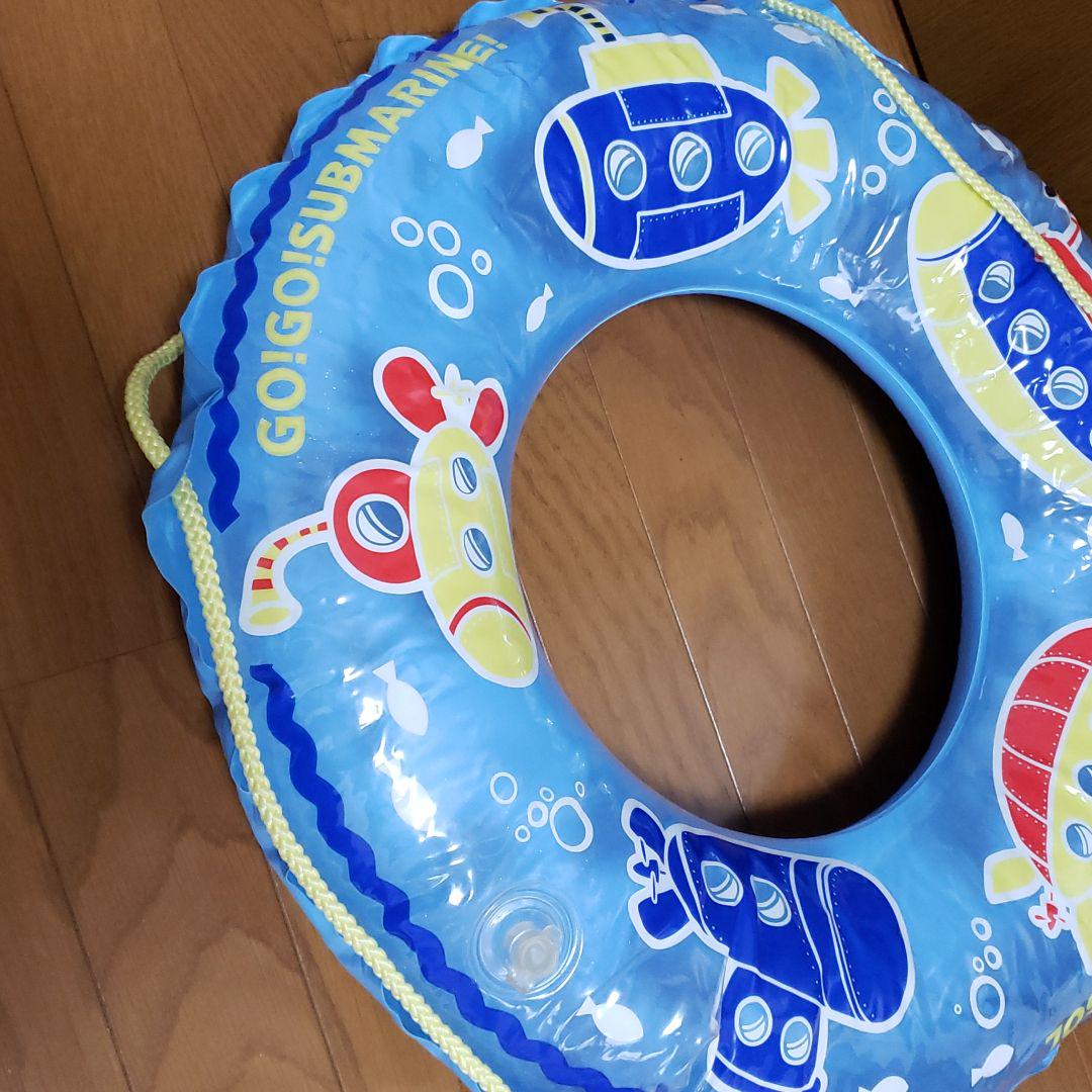気質アップ 子ども用浮き輪 60㎝ 一人用 マリン柄 夏/夏休み 気質アップ 子ども用浮き輪 60㎝ 一人用 マリン柄 夏/夏休み