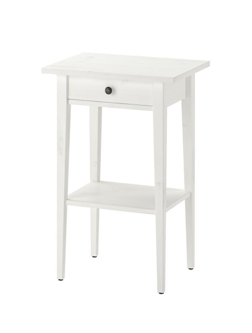 IKEA イケア HEMNES ヘムネス サイドテーブル ホワイト