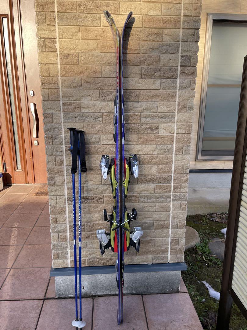 Salomon demo10 v3 160cm スキー板とストックセット