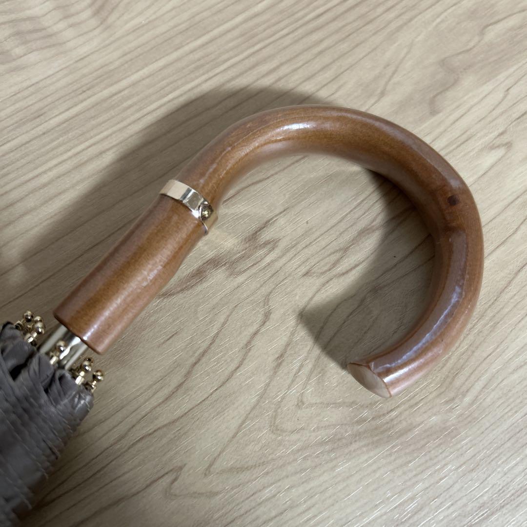 グレイシー バイカラーパラソル ベージュ 楽折 小物