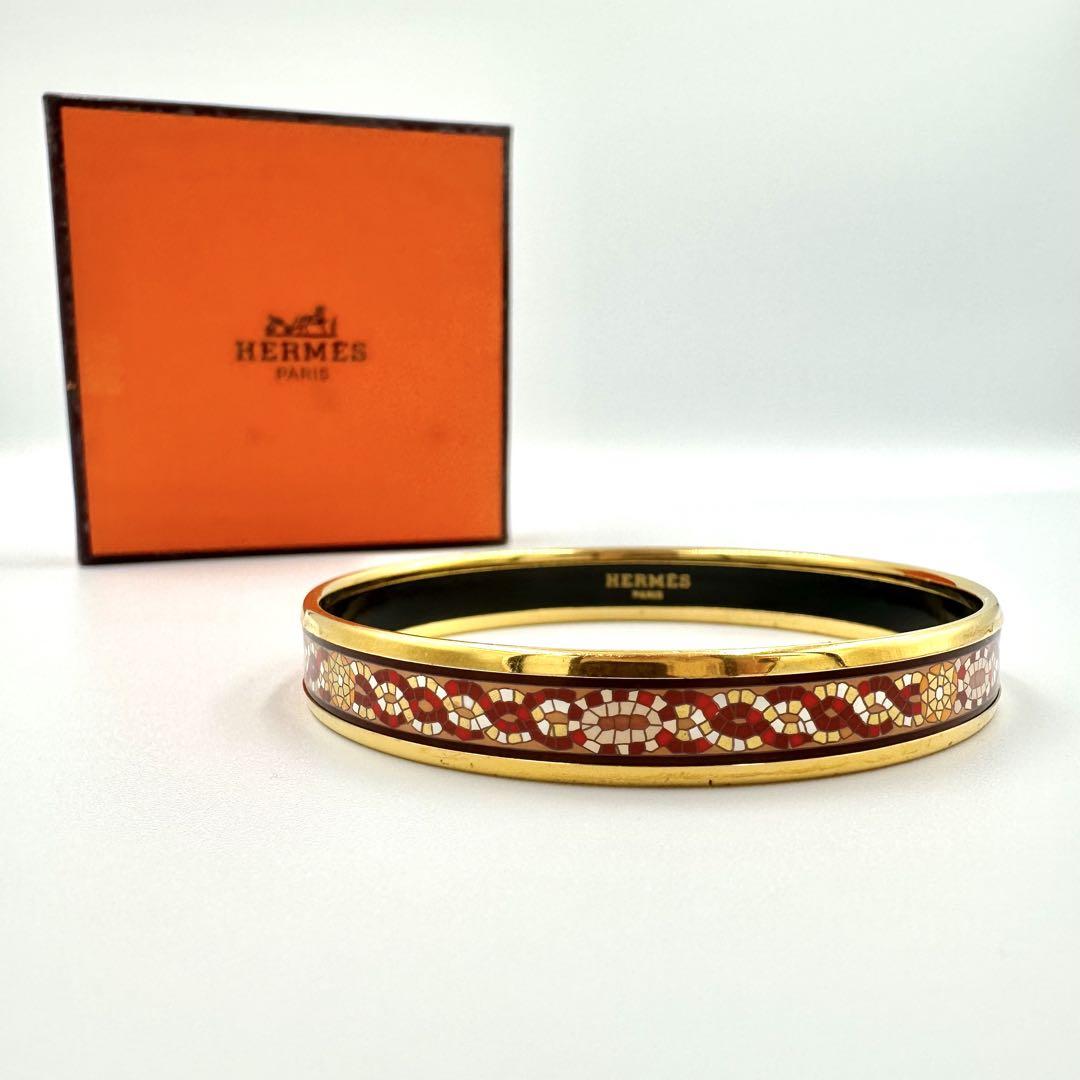 HERMES エルメス エマイユ GM バングル ブレスレット 金属製