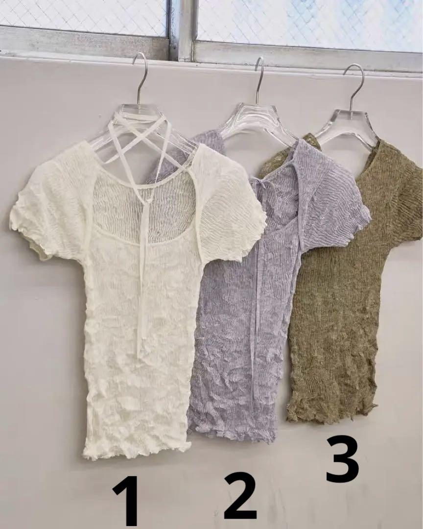 TODAYFUL トゥデイフル 2way Sheer Knittops
