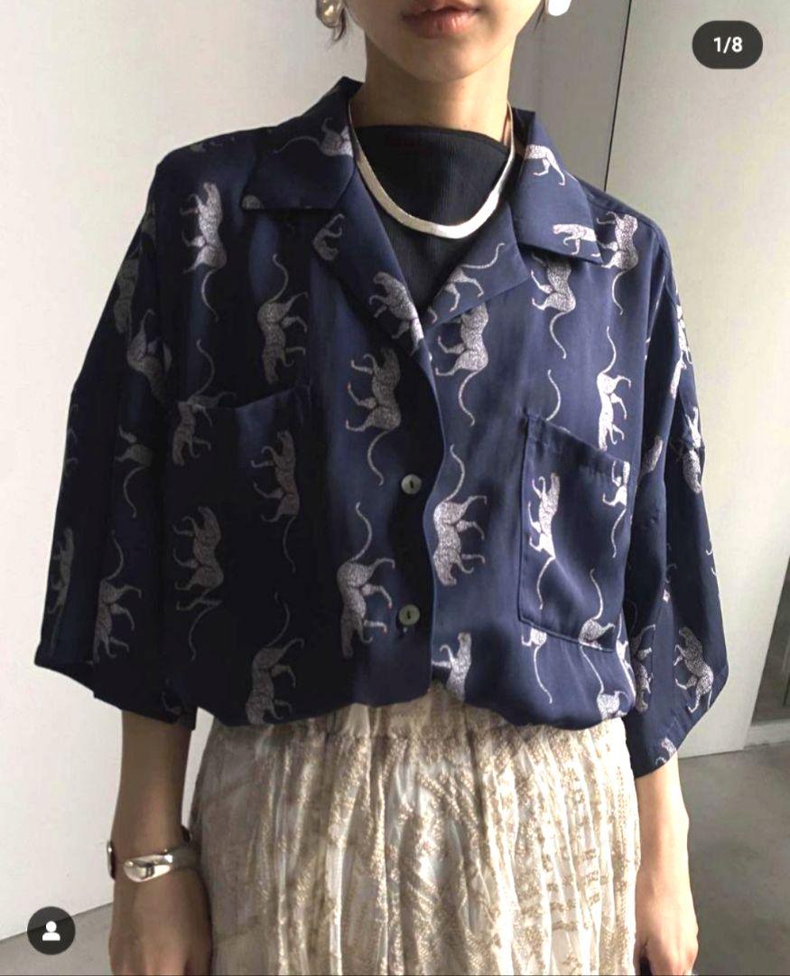AMERI　MEDI FULL CHEETAH ALOHA SHIRT