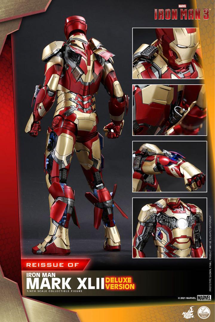 【未使用】 ホットトイズ 1/4 アイアンマン マーク４2 ＜再生産＞ 未使用】 ホットトイズ 1/4 アイアンマン マーク42 ＜再生産