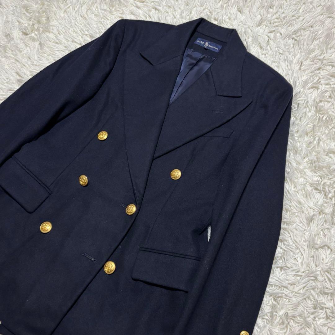 ラルフローレン レディース 紺ブレ ダブル 金ボタン 9号 ラルフローレン レディース 紺ブレ ダブル 金ボタン 9号