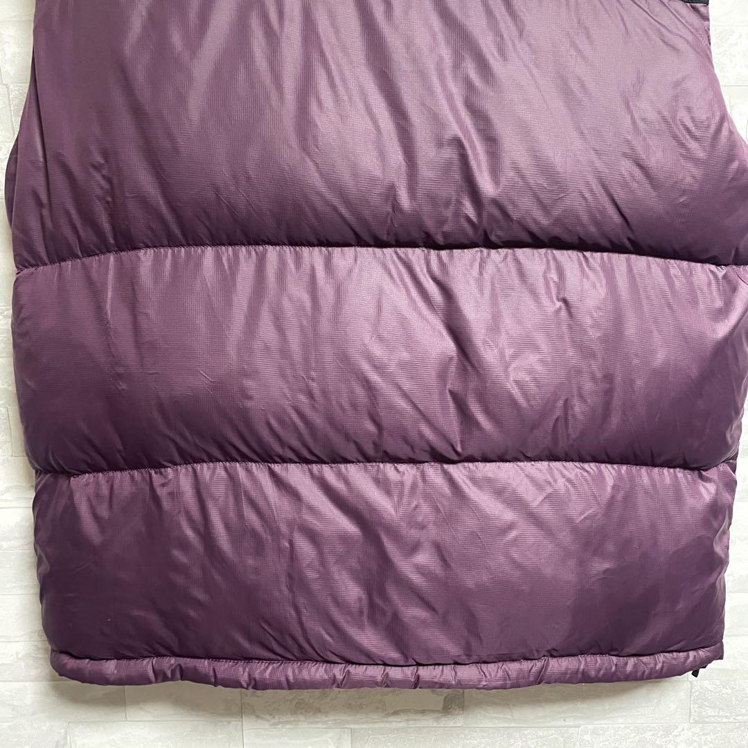 【THE NORTH FACE】ダウンベスト　700フィル　ノースフェイス　紫黒