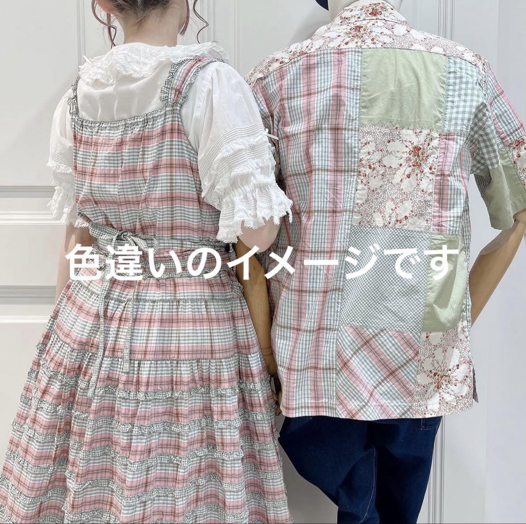 ピンクハウス　オリジナルチェック×ギンガムチェックワンピース　ライラック